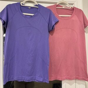Lululemon swiftly, tech, short sleeve shirt bundle
Size 10